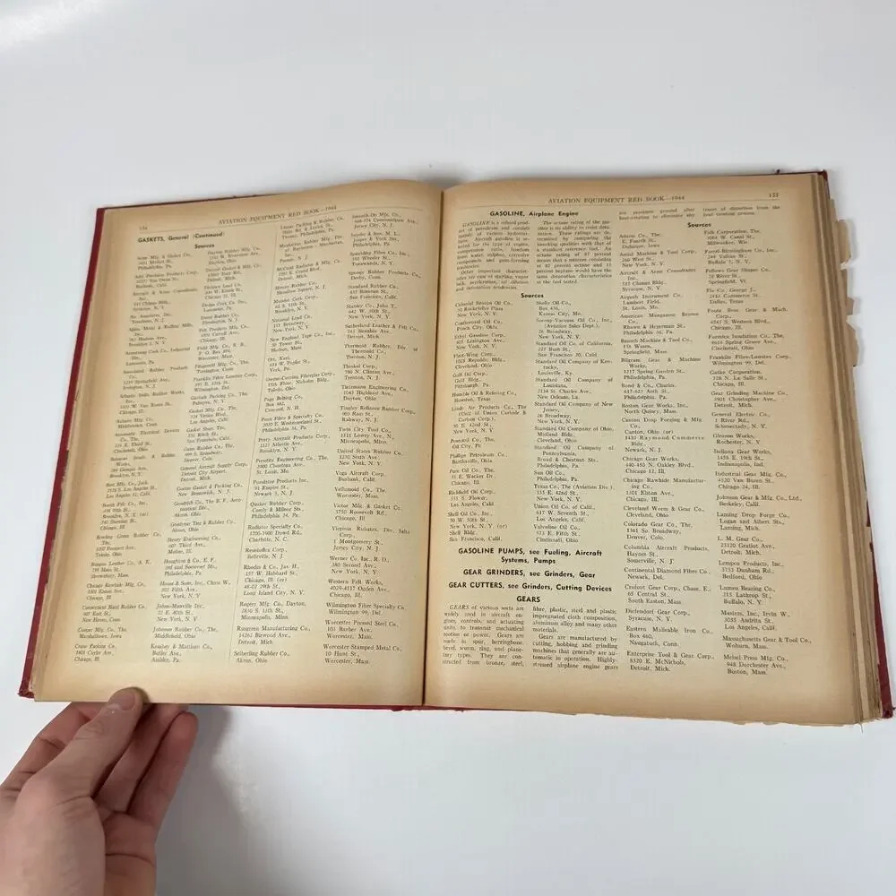 Aviation Equipment Red Book by John Regan 1944 Vintage book